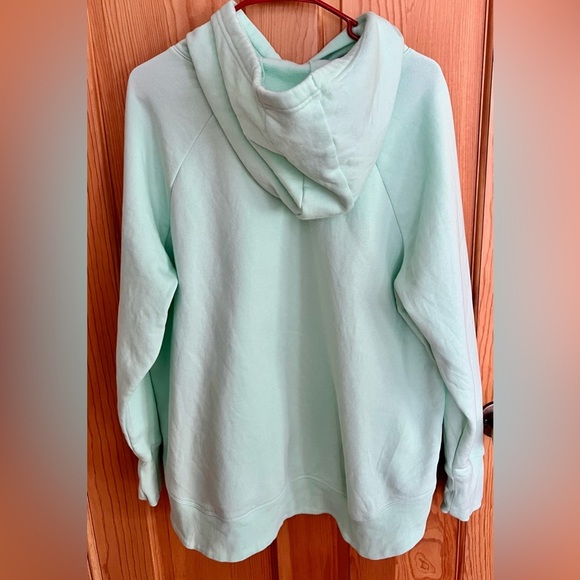 Under Armour Women's 1X Mint Green Hoodie Cozy Pastel Athleisure Designer Cotton - Picture 12 of 14